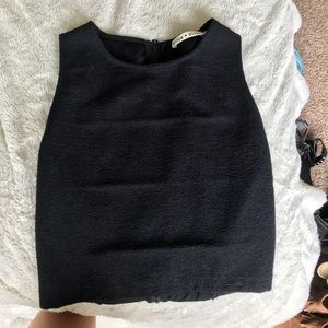 Alice and Olivia black zip top